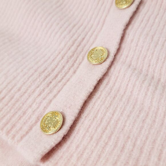 Blush Pink Off the Shoulder Oversized Sweater XS - Picture 8 of 10